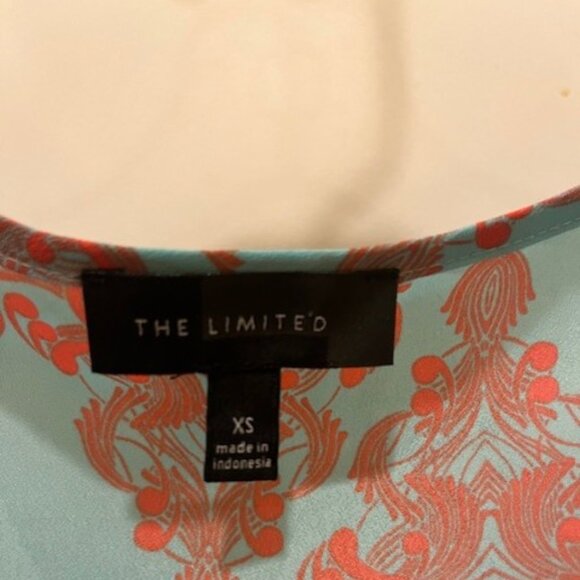 The Limited XS Adorable short sleeve turquoise and orange blouse - Picture 2 of 2